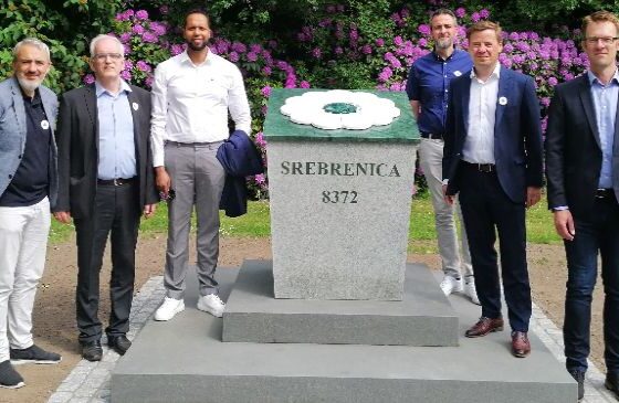 Mindesten for Srebrenica-folkemordet indviet i Aalborg